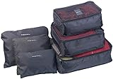PEARL Koffer Organizer: 6er-Set Kleidertaschen für Koffer, Reisetasche & Co, 6 Größen (Koffer Organizer Set)