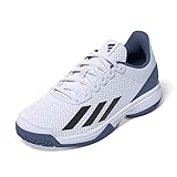 adidas Courtflash Tennis Shoes-Low (Non Football), FTWR White/core Black/Crew Blue, 33 EU