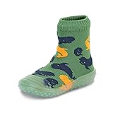 Sterntaler Baby - Jungen Skridsikre sokker Hausschuh Socken, Grün, 21-22 EU