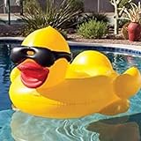 Float Joy Riesige aufblasbare gelbe Ente Pool Float Sommer Pool Party Essentials