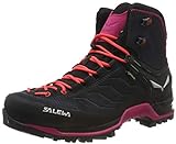 Salewa WS Mountain Trainer Mid Gore-TEX Damen Trekking- & Wanderstiefel, Grau (Asphalt/Sangria), 40.5 EU