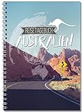 Reisetagebuch Australien zum Selberschreiben/Notizbuch A5 Ringbuch mit 120 Seiten/Packliste, Reiseplan, Zitate, Fun Facts, spannende Reise-Challenges - Von Sophies Kartenwelt