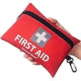 Erste Hilfe Set - 92-teiliges Premium Erste-Hilfe-Set für Haus, Auto, Reise, Büro, Sport, Wandern, Camping, Rettung (Rot)