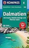 KOMPASS Wanderführer Dalmatien mit Inseln, Velebit-Gebirge und Plitvicer Seen, 55 Touren mit Extra-Tourenkarte: GPS-Daten zum Download