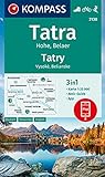 KOMPASS Wanderkarte 2130 Tatra Hohe, Belaer, Tatry, Vysoké, Belianske 1:25.000: 3in1 Wanderkarte mit Aktiv Guide inklusive Karte zur offline Verwendung in der KOMPASS-App. Fahrradfahren. Skitouren.