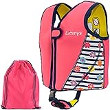 Limmys Premium Neopren Schwimmweste - Ideale Schwimmhilfe für Mädchen - Extra Kordelzugtasche inklusive (Mittel)