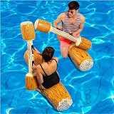 RHESHIN 4 STÜCKE Aufblasbares Spielzeug für Schwimmen gesetzte aufblasbare Schwimm Reihe Spielwaren schwimmendes Ruderspielzeug Wasserspielzeug für Erwachsene Kinder Strand Pool 2 Stück (SK21)