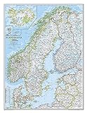 Skandinavien Landkarte classic ca 58 x 76cm